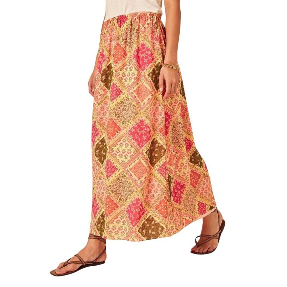 Nobody�'s Child Womens/Ladies Patchwork A-line Maxi Skirt / Multicolored